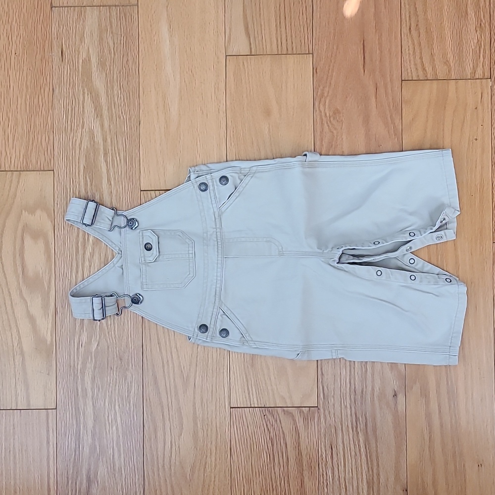 Janie and Jack Khaki Overalls 6-12mo